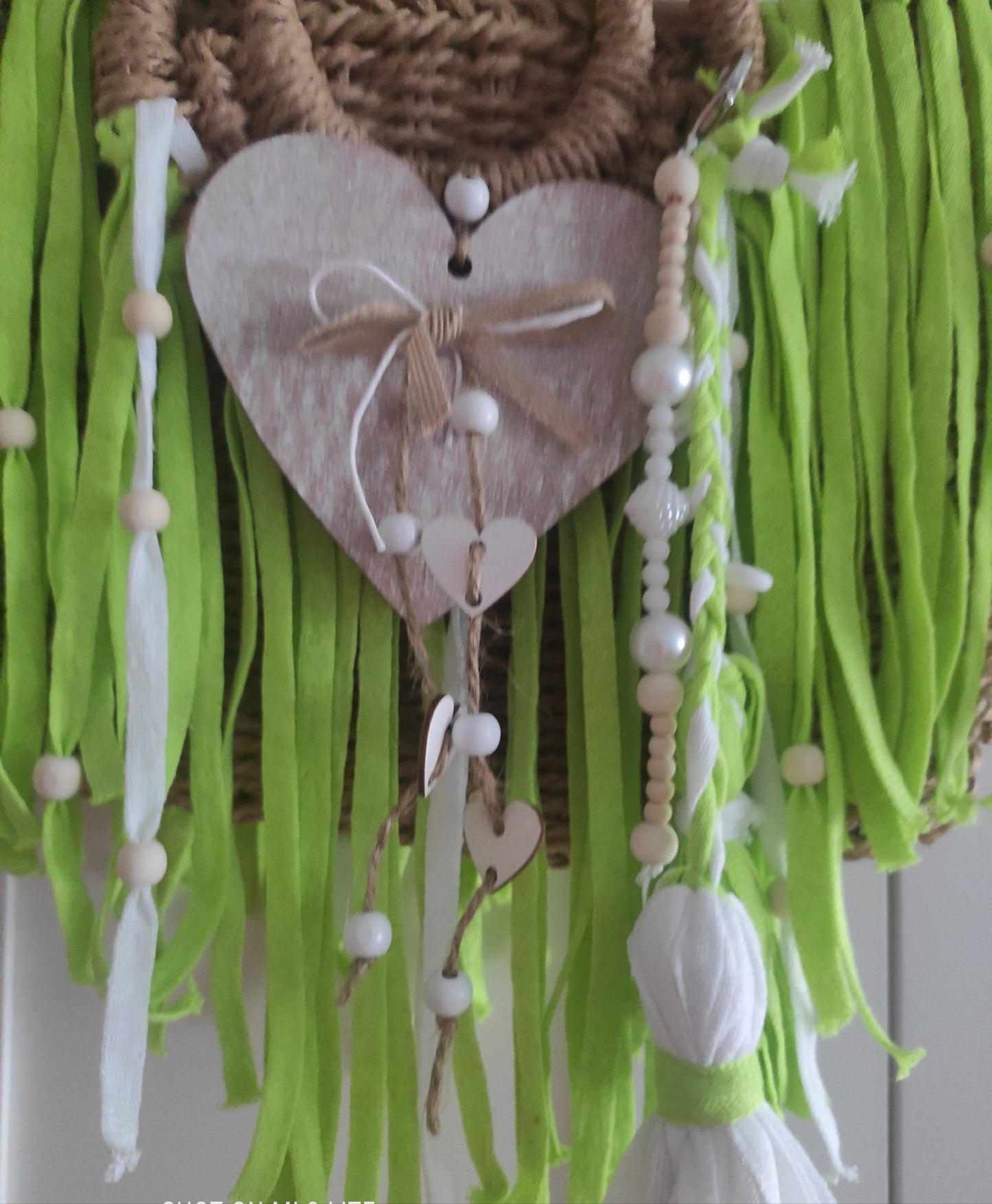 Ibiza Korbtasche Handtasche Boho Apple Green