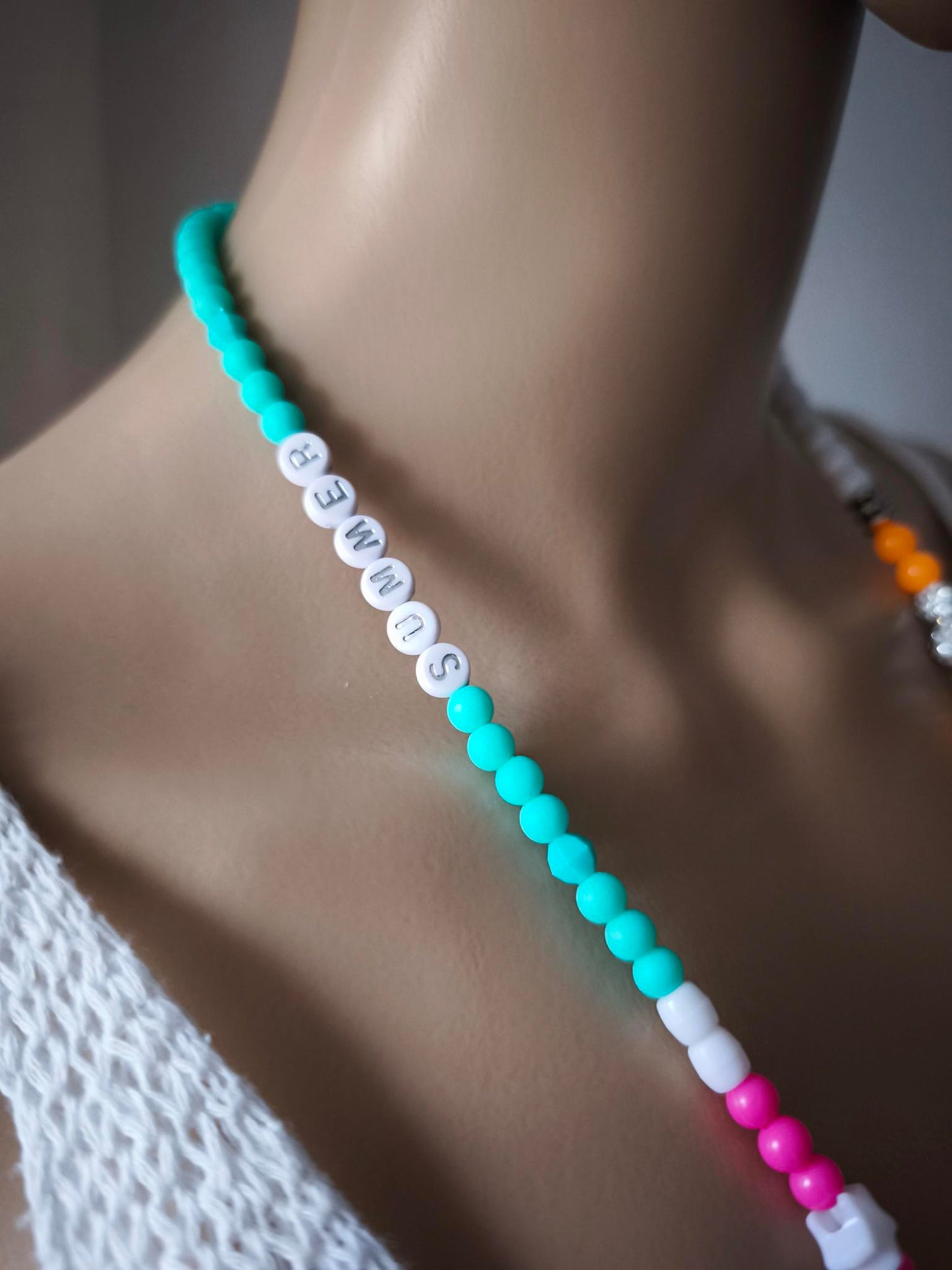 Boho Halskette Ibiza Hippie Festival XXL Quasten Perlen