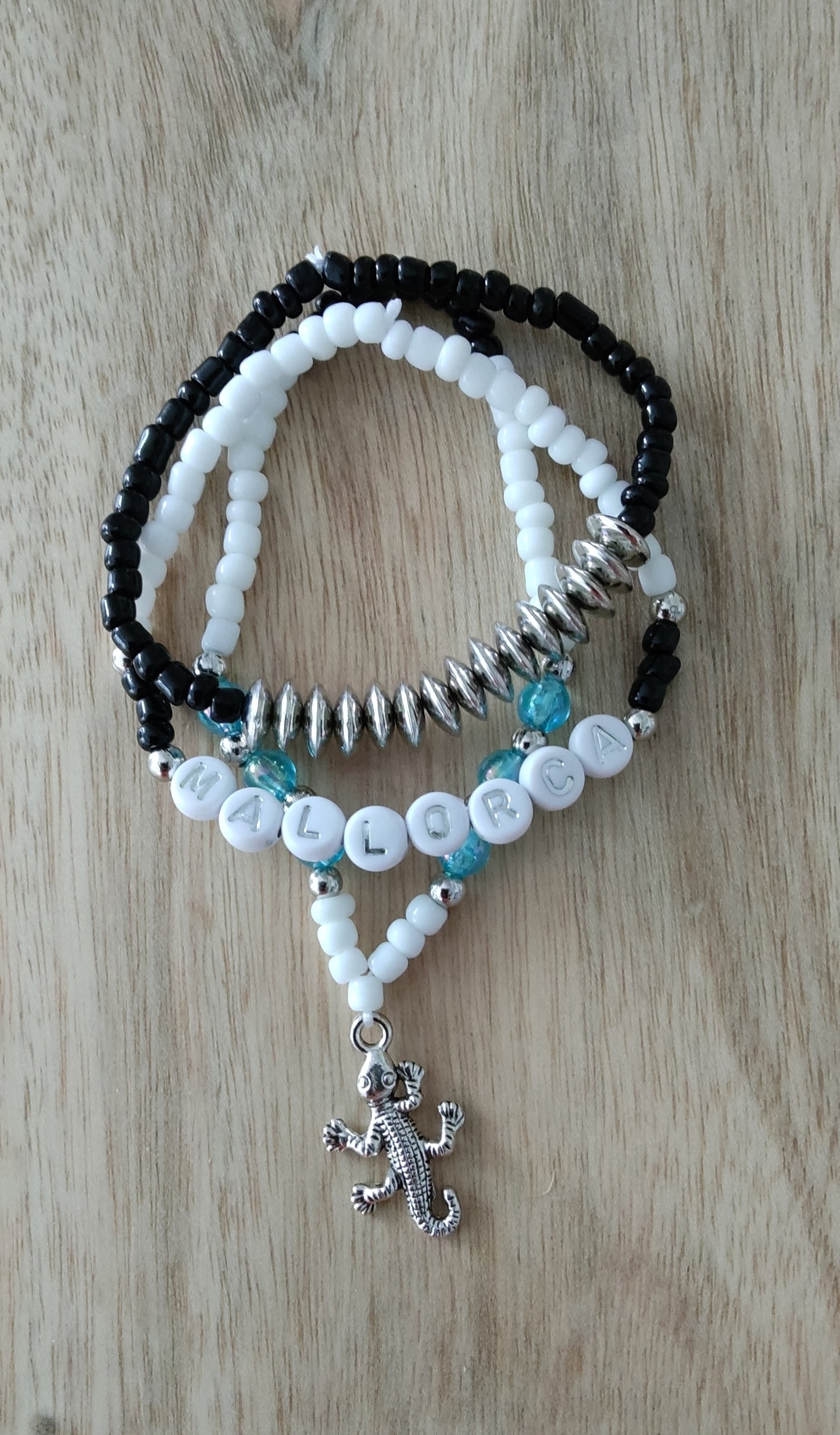 Ibiza Mallorca Boho Ketten Set 6 tlg. Gecko Design Hand Made