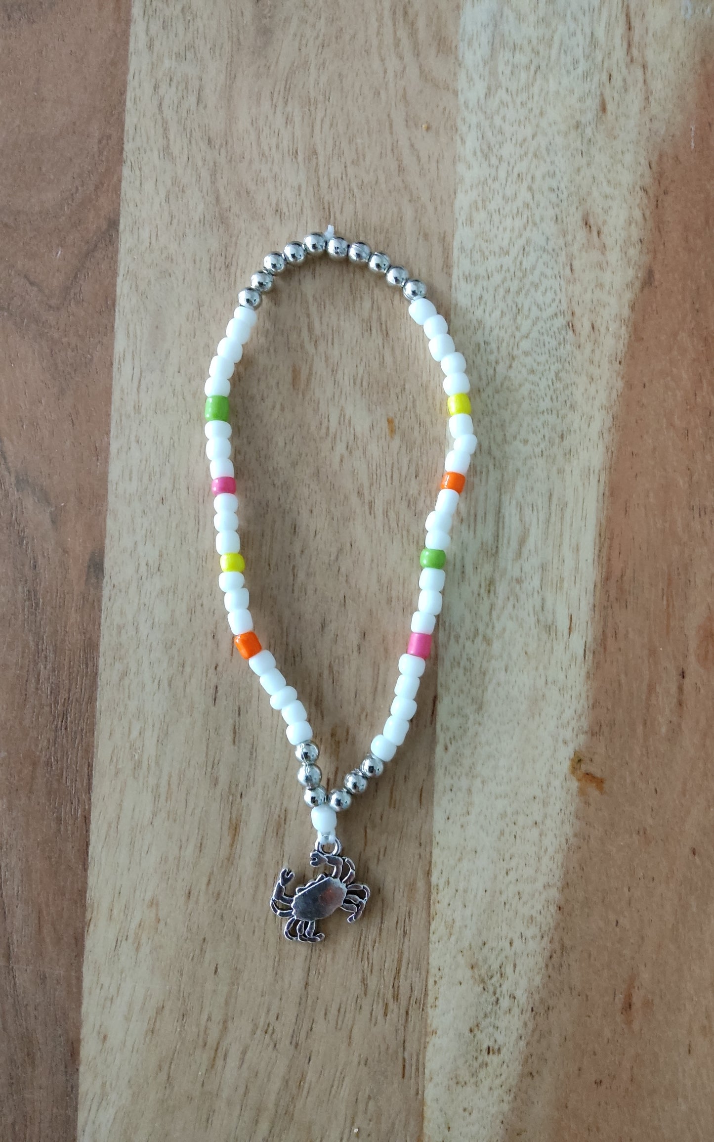 Ibiza Boho Ketten Set 5 tlg. Neon/White Neu