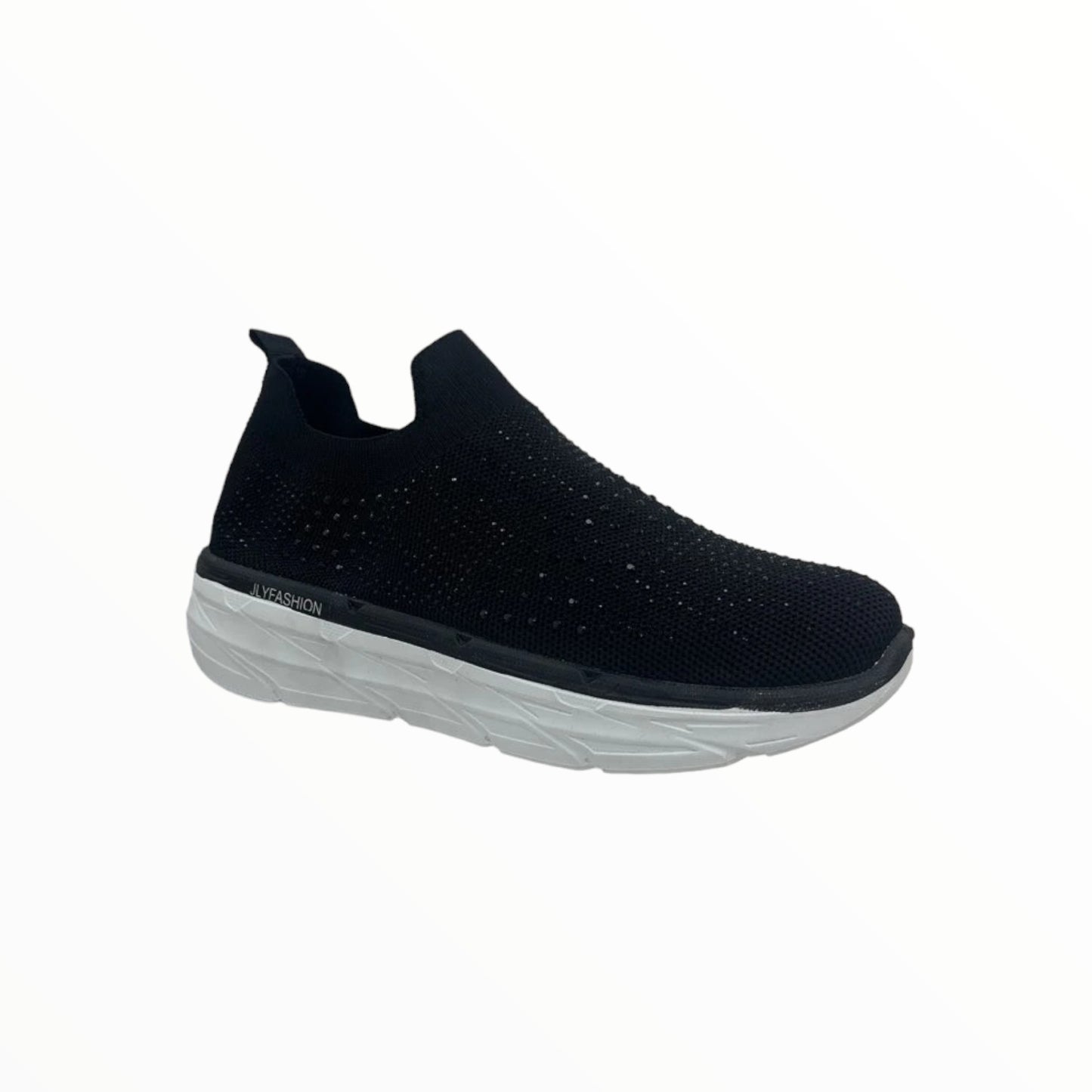Sneaker Slip On - Strass, Black