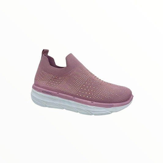 Sneaker Slip On - Strass, Rosa