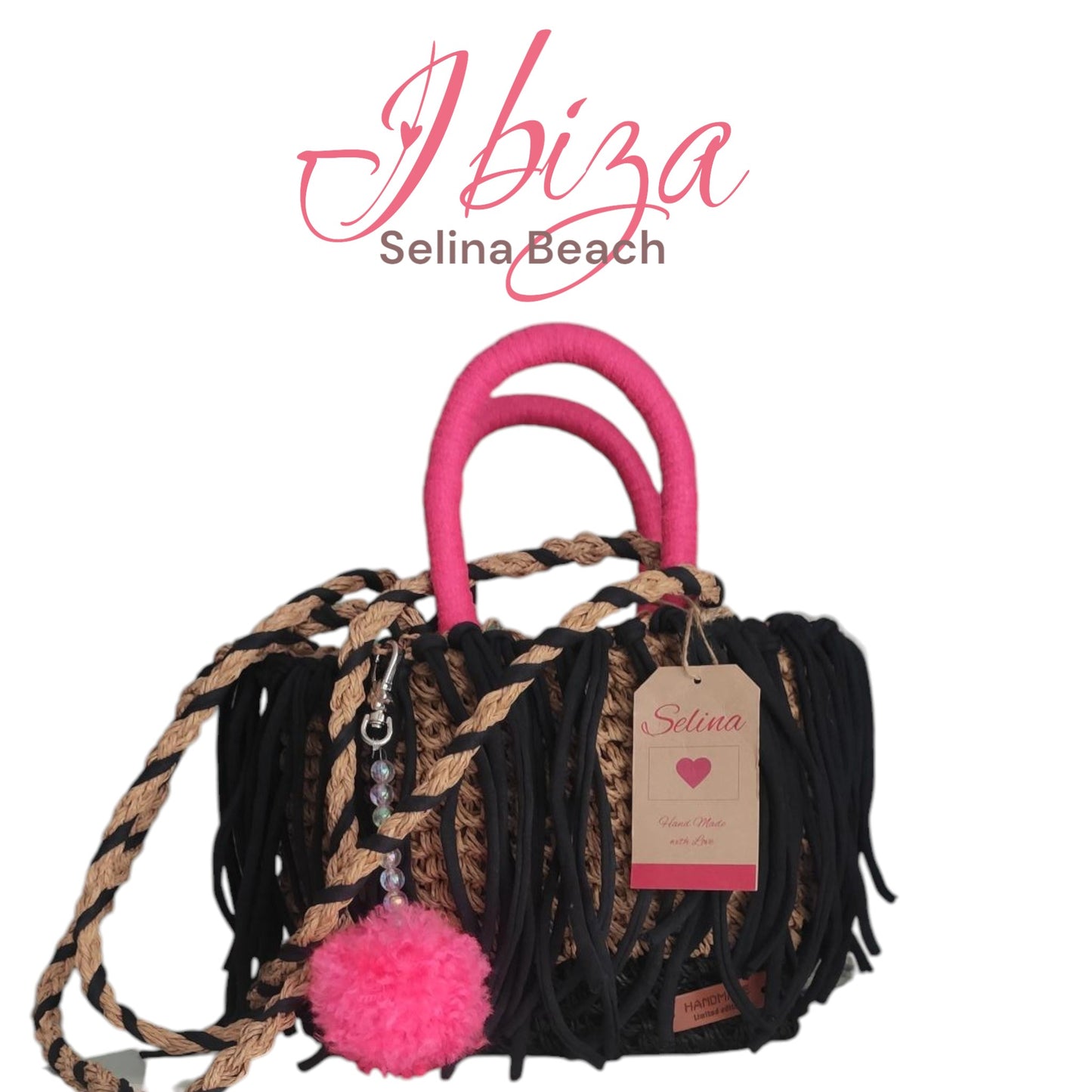 Ibiza Handtasche Boho, Pink