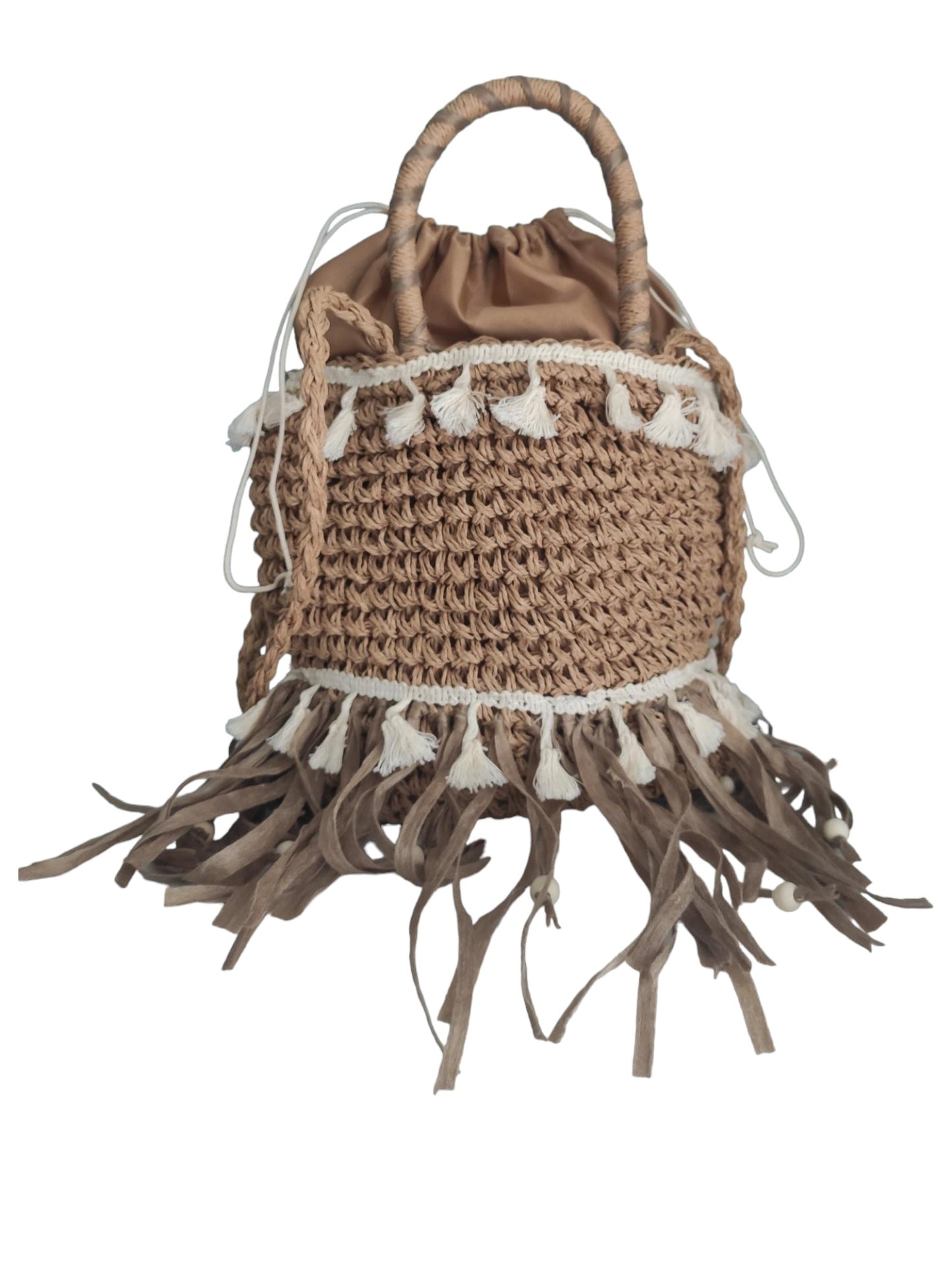Handtasche Ibiza Boho, Cappuccino