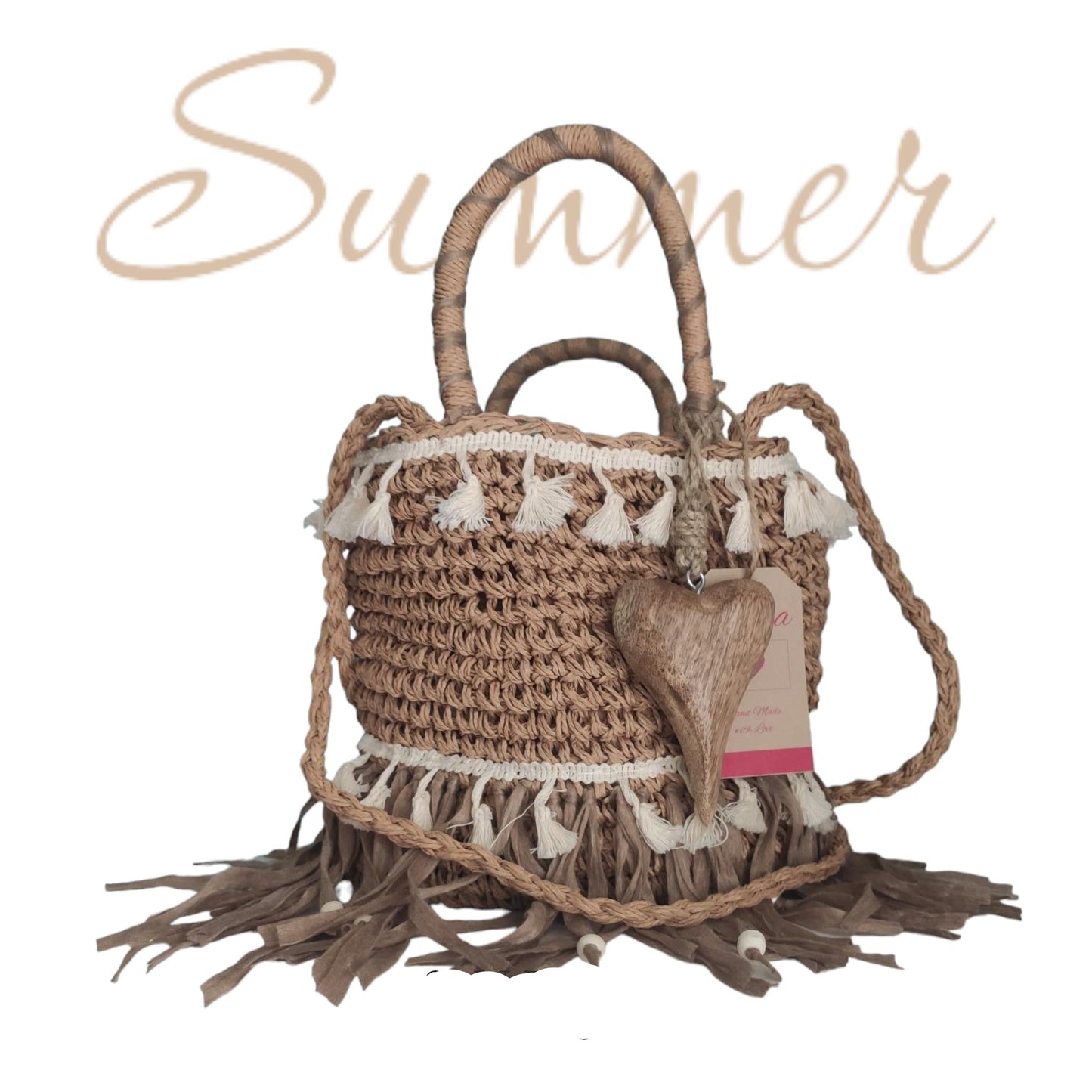Handtasche Ibiza Boho, Cappuccino