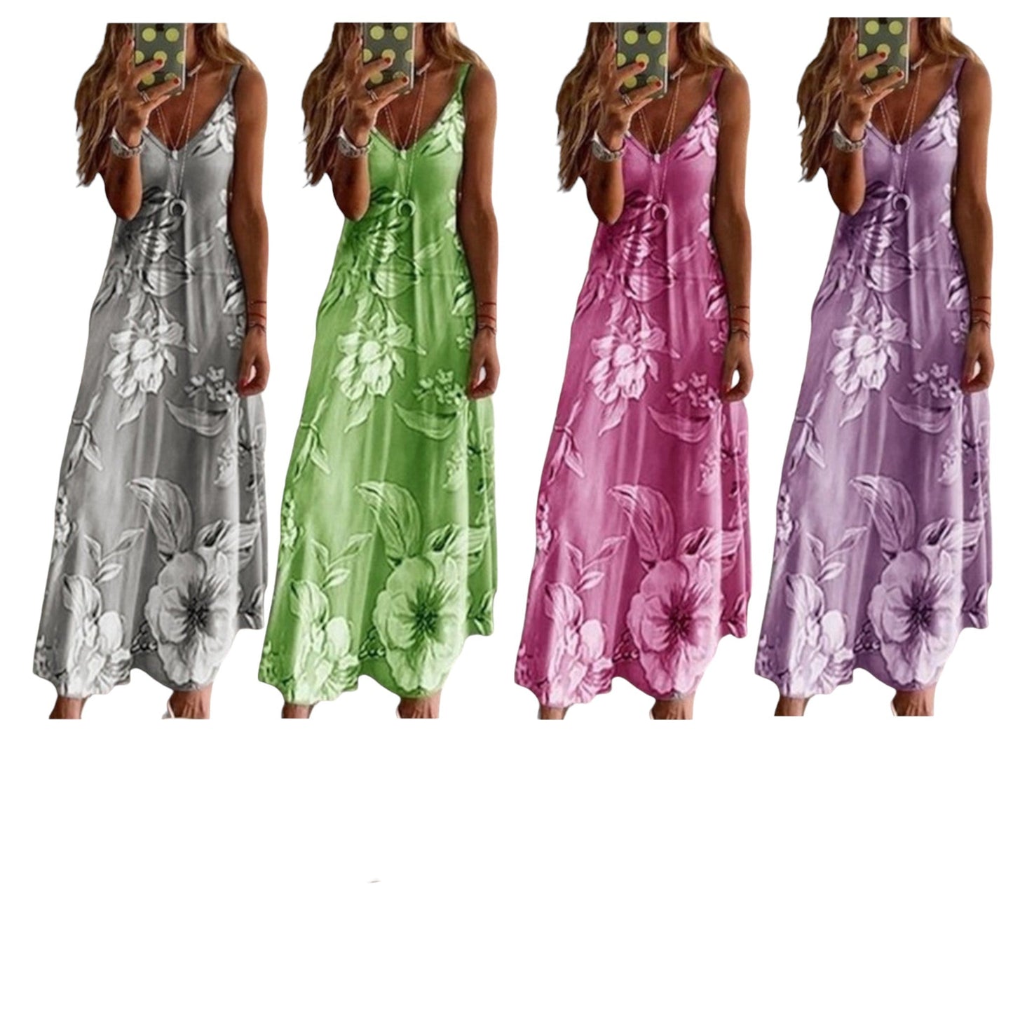 Boho Kleid Ibiza, Pink