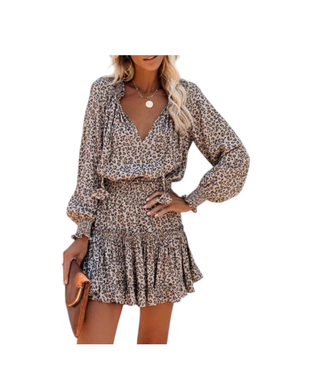 Sommerkleid Leoparden-Look