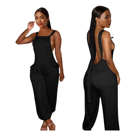 Latzhose/Overall - Backless, Black