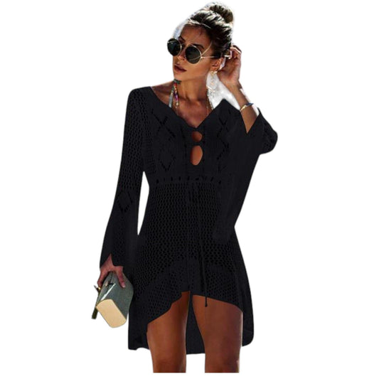 Ibiza Beach Kleid Boho Black