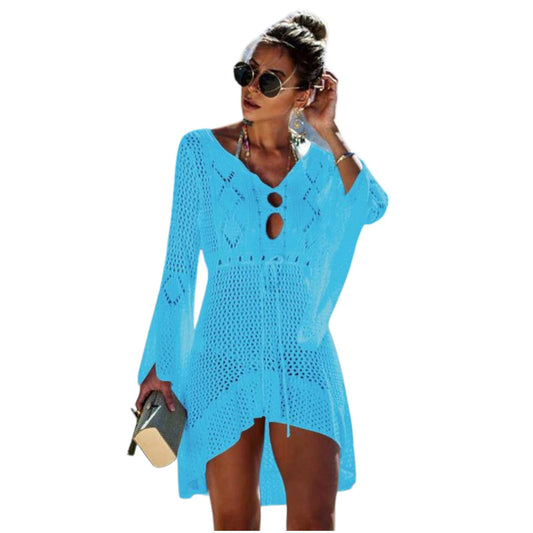 Ibiza Beach Kleid Boho Sky Blue