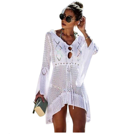 Ibiza Beach Kleid Boho Weiß