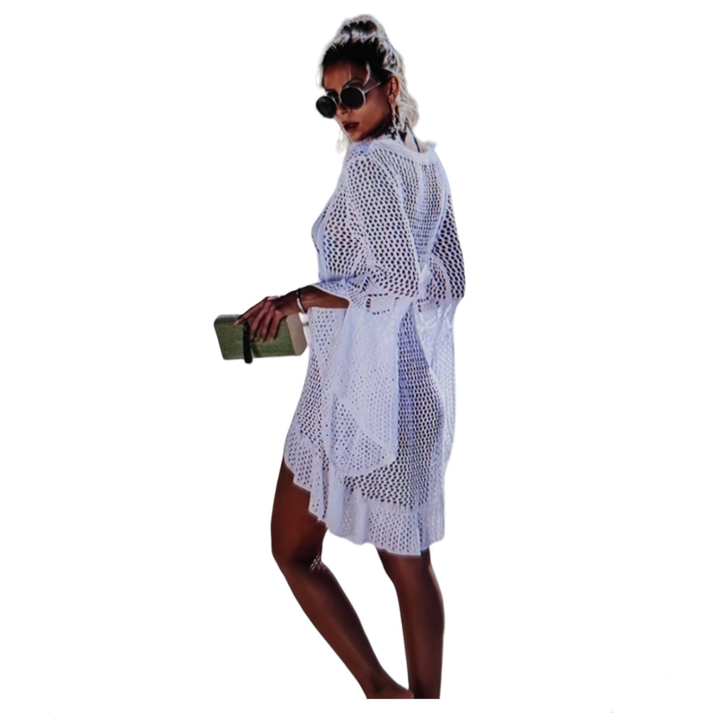 Ibiza Beach Kleid Boho Weiß