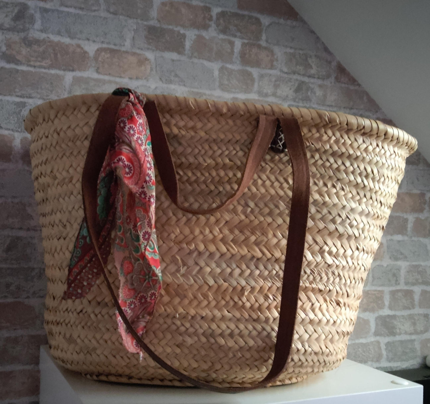Ibiza Korbtasche Strandtasche XXL Boho Natur