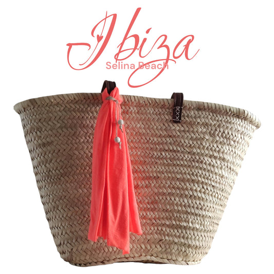 Ibiza Korbtasche Strandtasche XXL Natur Boho